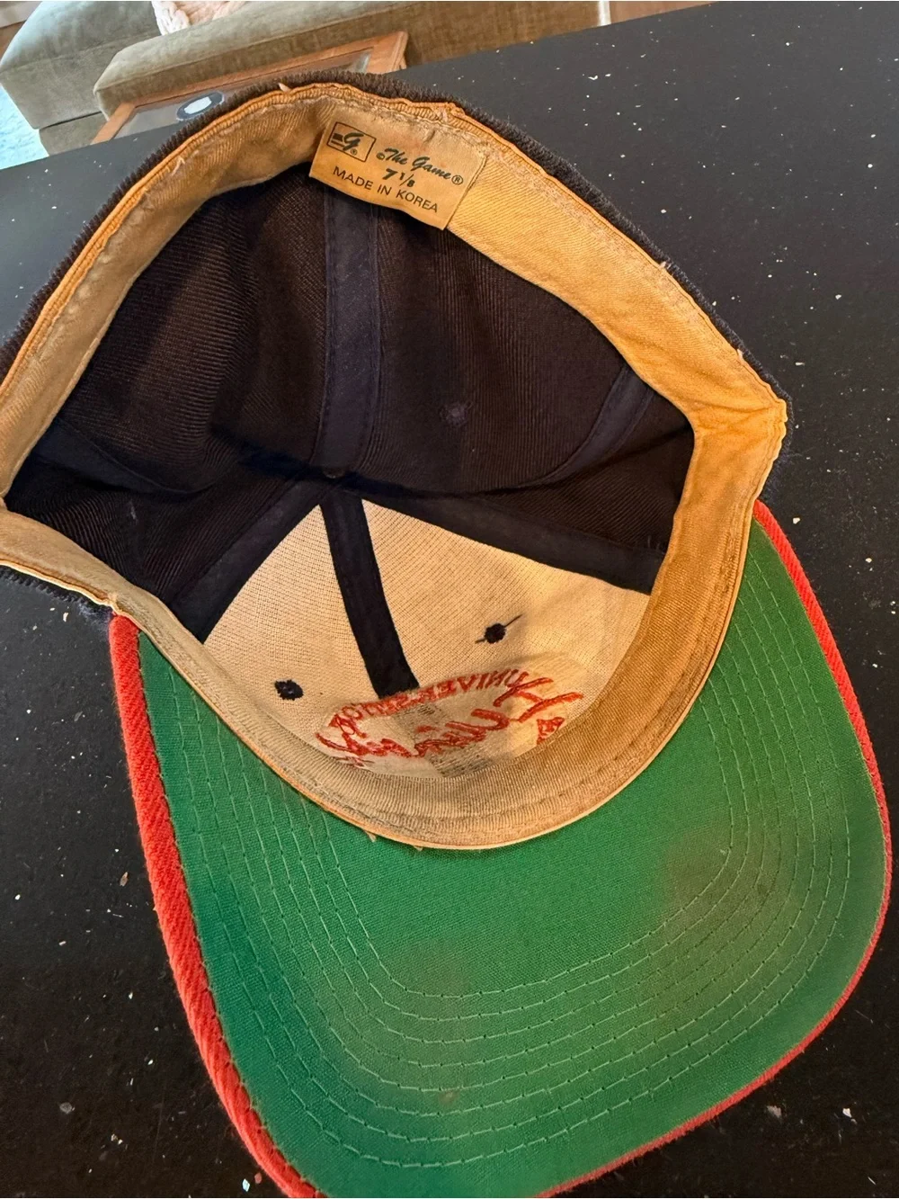 University of Illinois Vintage Navy and Orange Fighting Illini Fitted Hat